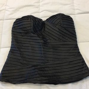 G by Guess Faux Leather Bustier top